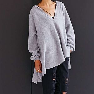 UO Oversized High Split Hoodie Sweater
